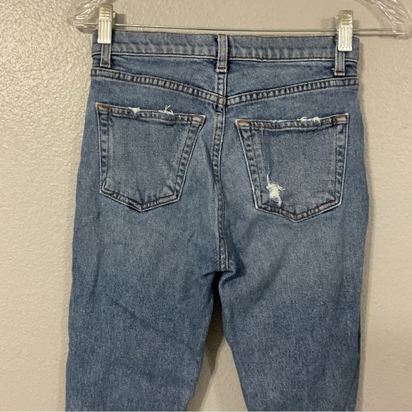 Reformation Serena High Skinny Crop Jeans Lanai destroyed Size 24 - Picture 9 of 10